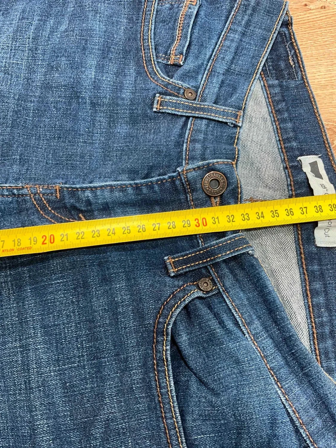 Short en jean Levi's 529 Curvy Boot Cut Femme Vintage 99% Coton Bleu foncé Slv023 – photo 12